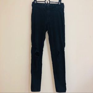 Hollister High Waisted Ripped Jeggings